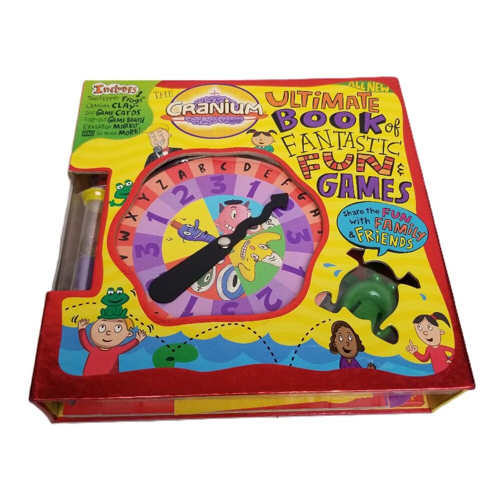 Cranium Ultimate Book Fantastic Fun Games Complete Activity Kit Open Box